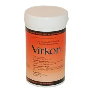 Virkon tabletter 10 tbl. à 5 gr/bks 04223 20 bks/krt