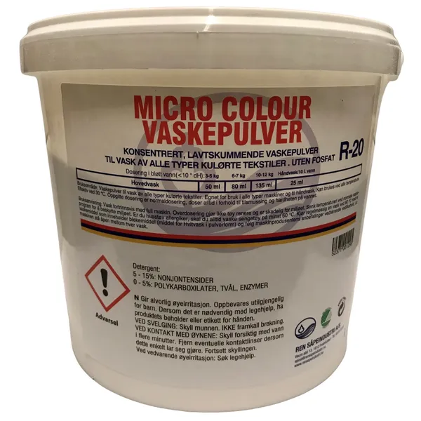 Vaskepulver R-20 Micro Colour 4 kg F