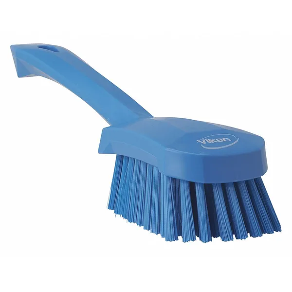 Vikan håndbørste med kort skaft medium 245mm blå 41903