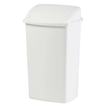Avfallsbøtte med vippelokk Hvit 50Liter 176271 B
