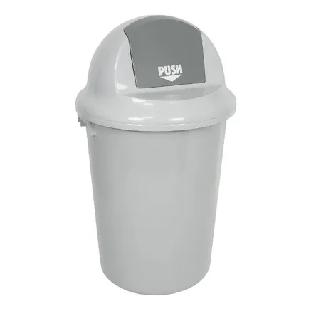 Avfallsbøtte med vippelokk Grå 90Liter 170704