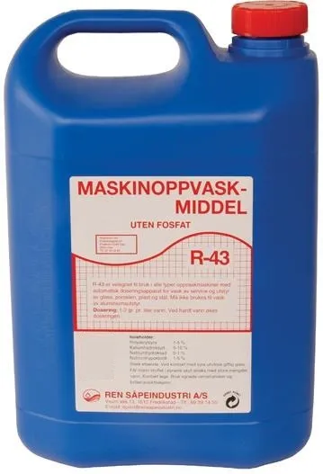 Maskinoppvask  R-43  5 ltr    3x5/krt    E
