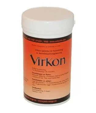 Virkon tabletter 10 tbl. à 5 gr/bks 04223 20 bks/krt