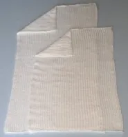 STRIKKET KLUT 26X50CM HVIT 25STK/PK 5028 B