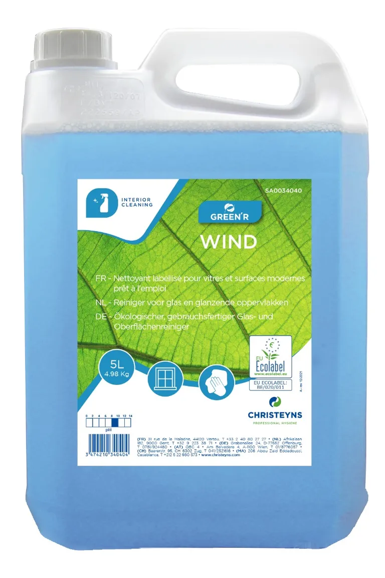 Christeyns Green R Wind glassrengjøring 5ltr  2x5ltr/krt